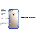 Wholesale iPhone 6S / iPhone 6 Clear Defense Hybrid Case (Purple)